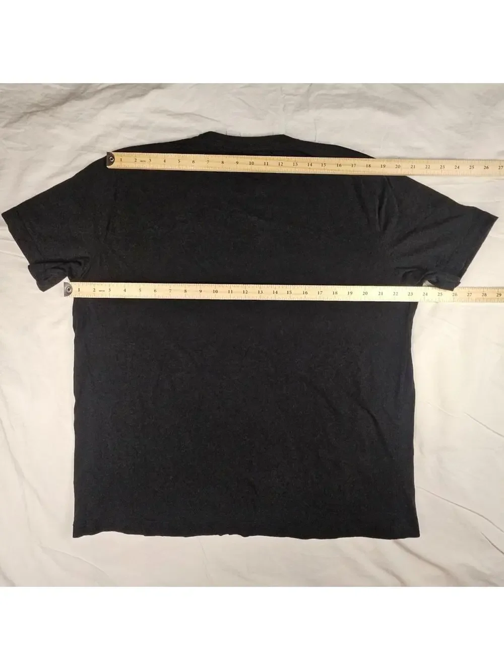 True Religion Mens 2XL Black T-Shirt Gold Foil Buddha Guitar Graphic Tee